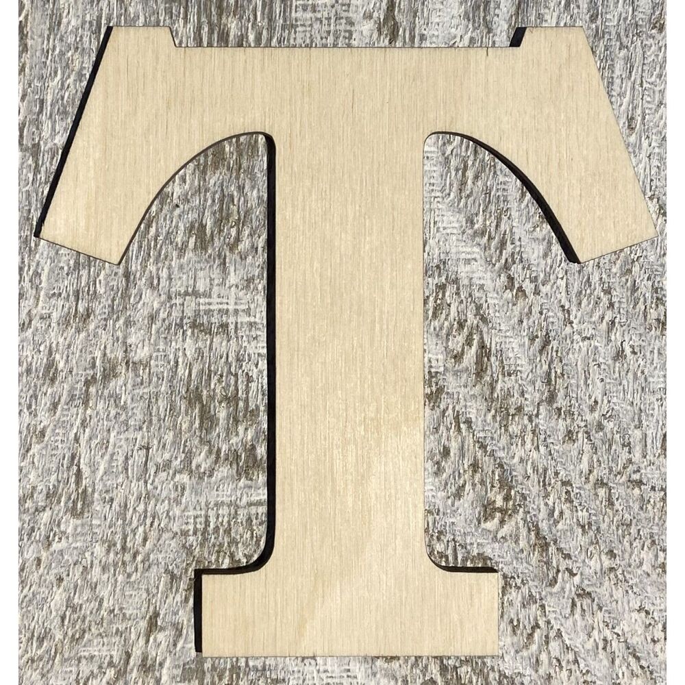 Wood Letter - 1/8" Plywood - 4" Tall - T - PL01-802T
